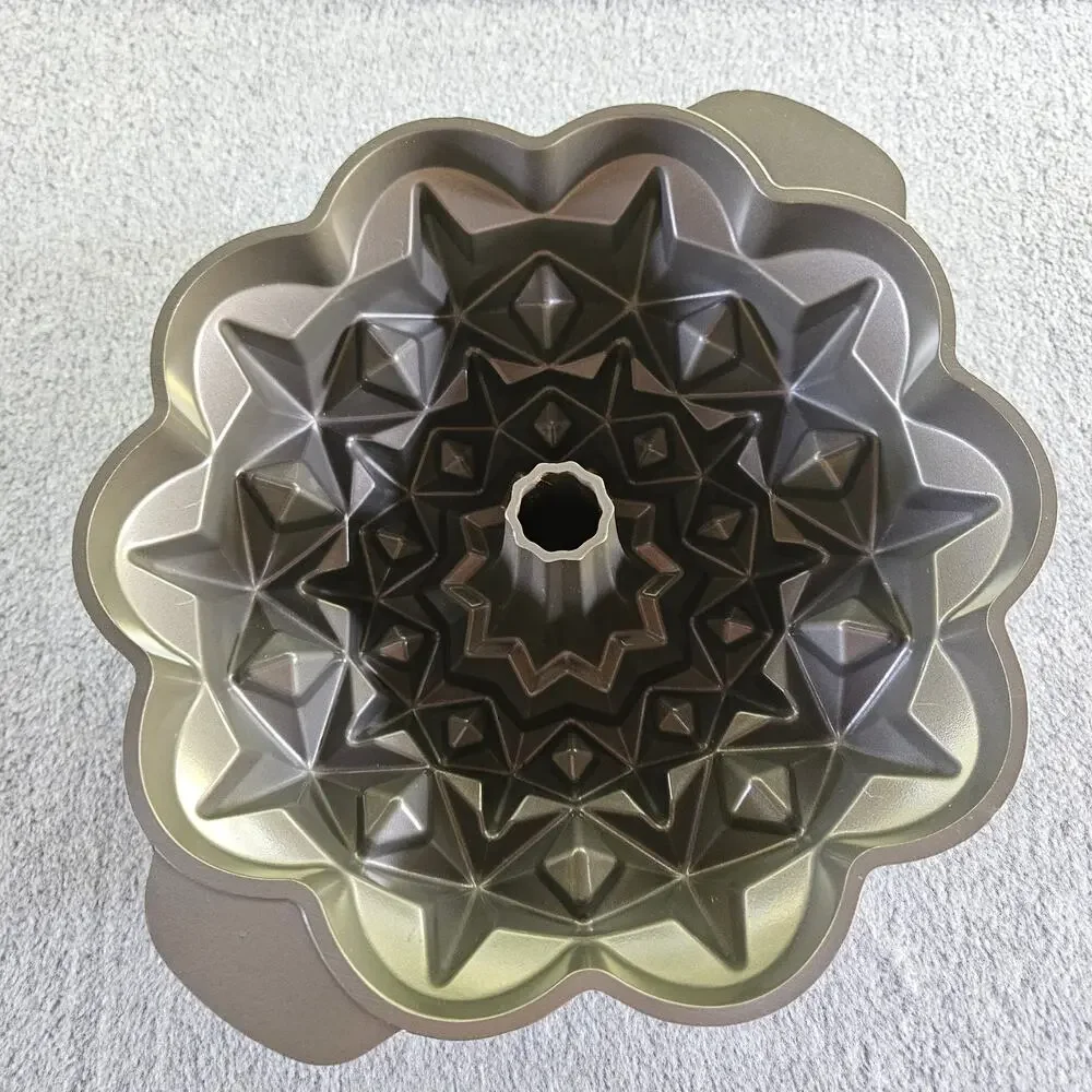 Anolon Diamond Star Shaped Fluted Baking Bake Cake Pan Mold Non Stick Vintge